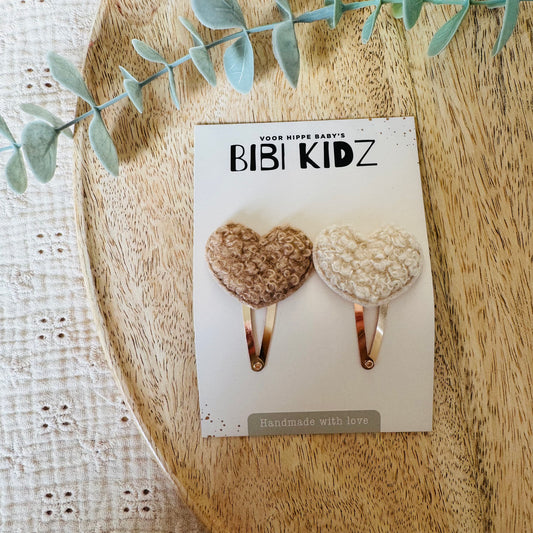 Haarspeldje Hartjes mix