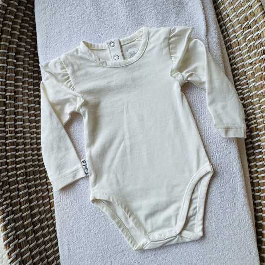 Romper ruffle - White