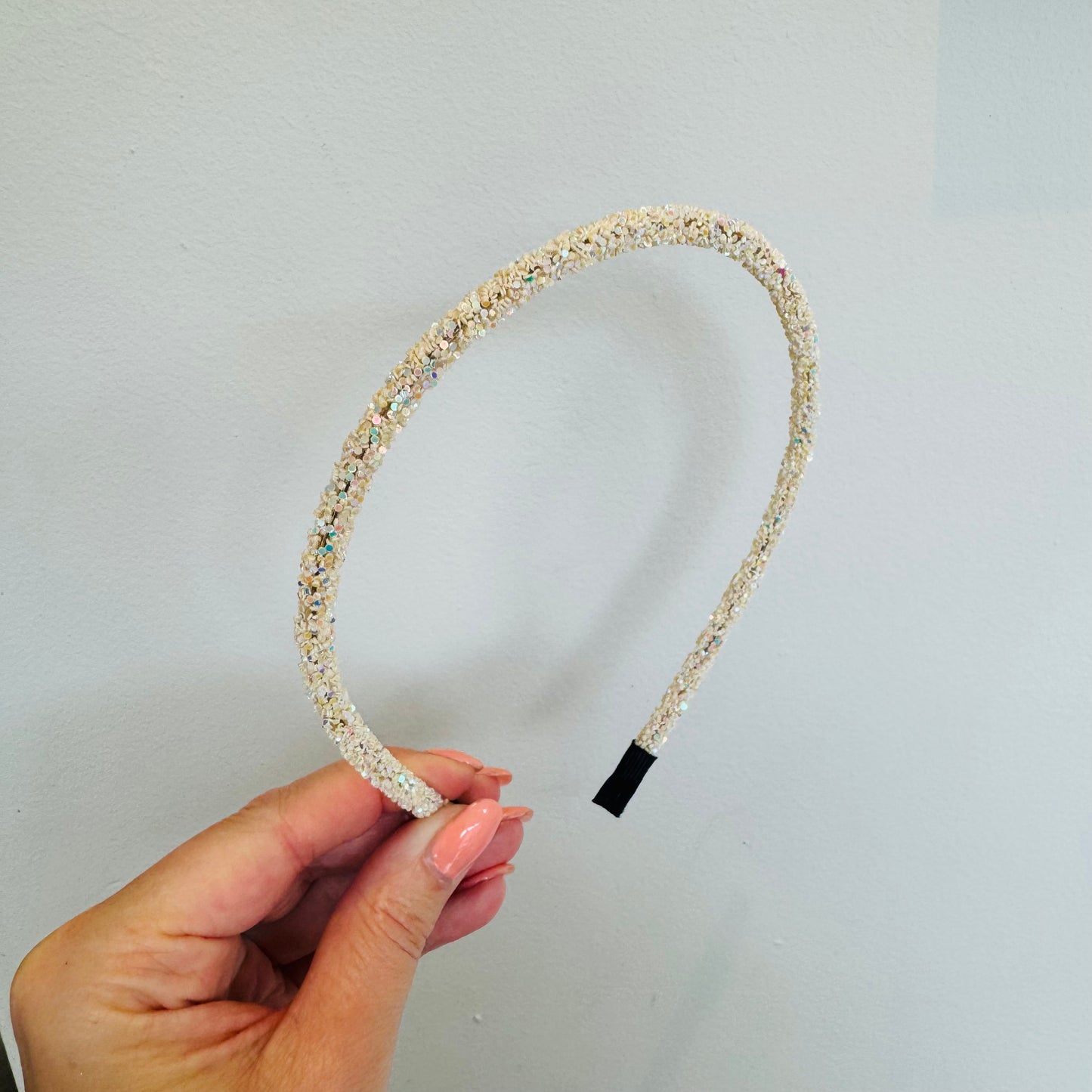 Haarband - Glitter beige