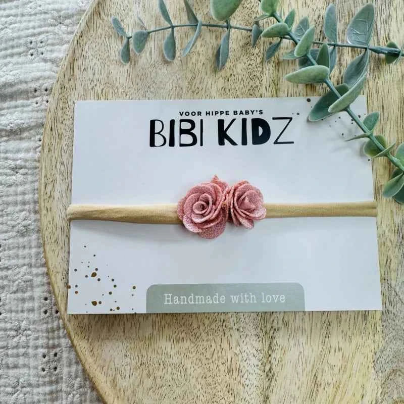Haarbandje Rozen pink