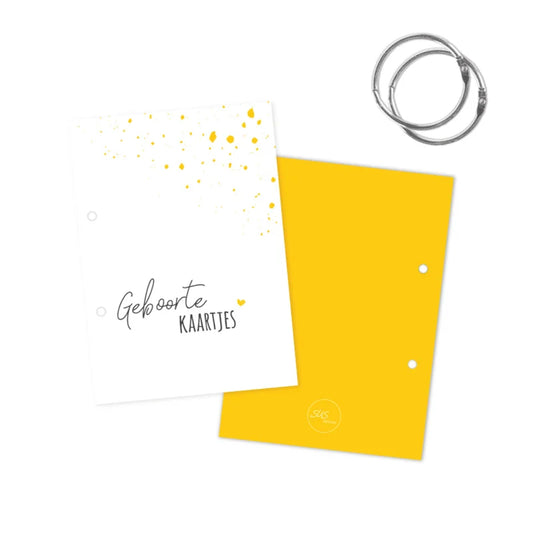 Geboortekaartjesbundel - Oker Geel